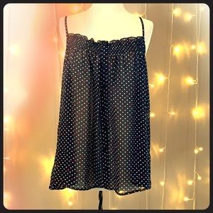 Flowy polka-dot + lady bug camisole